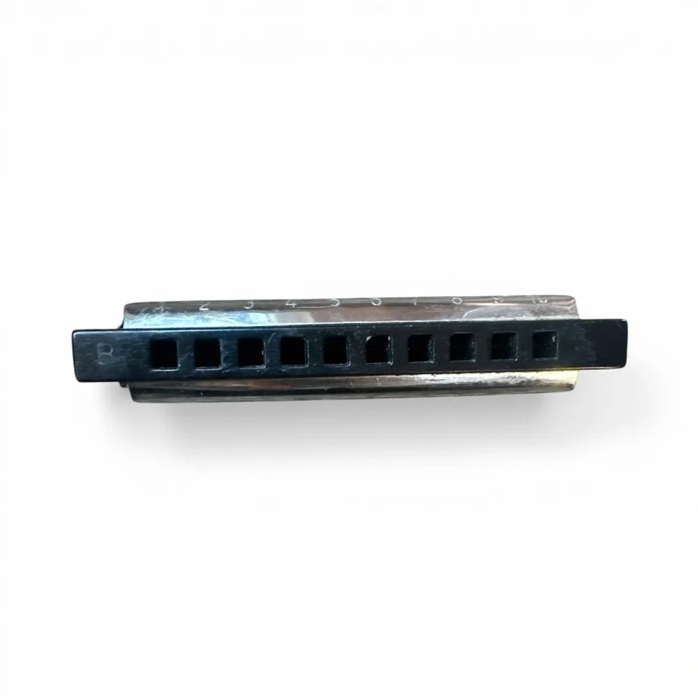 Hohner Bluesband Chromatic Harmonica - Silver Musical Instrument Pre-Owned Used